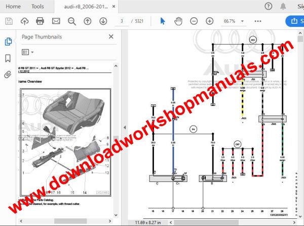 Audi r8 repair workshop manual pdf